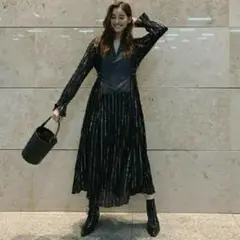 新木優子さん着用♡ AMERI ♡ WASHI LAYERED DRESS