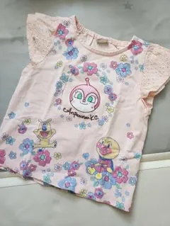 アンパンマンキッズコレクション 花柄袖レースTシャツ 90サイズ
