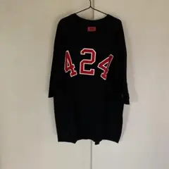良品★424フォートゥフォー★ワイドシルエットTシャツ★M