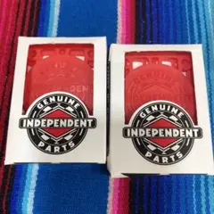 Independent Genuine 1/8インチ レッド 2個入り2セット