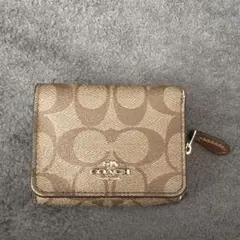 COACH モノグラム 三つ折り財布