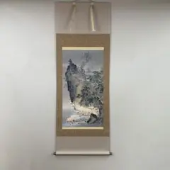 複製/川合玉堂/鵜飼/うかい図/舟と人物図/工芸品/掛軸☆宝船☆AI-308 複製/川合玉堂/鵜飼/うかい図/舟と人物図/工芸品/掛軸☆宝船☆AI