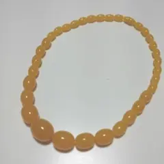 イエロービーズネックレス 約40cm