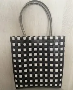 カルディ サイゴンバッグ　カゴバック　ブラック　未使用