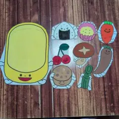 【パネルシアター】これくらいのおべんとばこに【手描き】