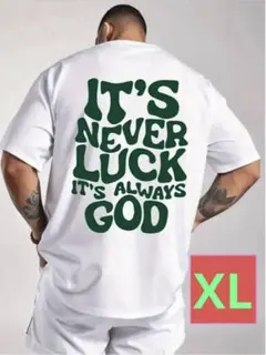 新品未使用 バックロゴ ホワイトTシャツ XLサイズ 商品番号E
