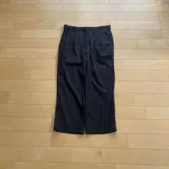 ✨万能✨ 90s 00s ワイド スラックス ツータック ブラック