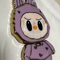 ♥LABUBU ラブブ♥スマホスタンドミラー付き♥パープル♥