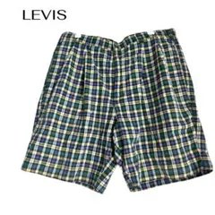 LEVISリーバイス　メンズハーフパンツ　チェック　大きめ34インチ