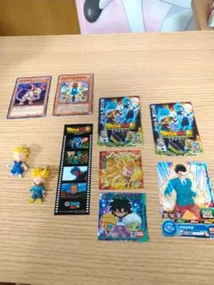 ドラゴンボールカードセットとフィギュア 遊戯王カード