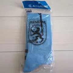 新品、未使用　ACUORE サッカーソックス 25-27cm ライトブルー