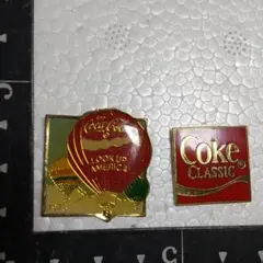 コカ・コーラ ピンバッチ 2個セット