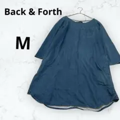 ＊Back & Forth＊ワンピース デニム風 チュニック M 七分袖