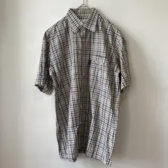 ウェザーコック　チェック柄　半袖シャツ コットン100%　マルチ（M）