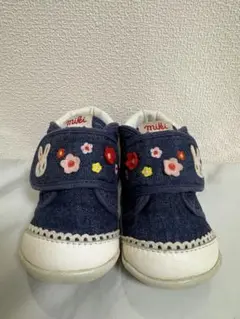 ミキハウス デニムベビーシューズ　12.5㎝