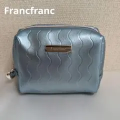 【新品未使用】Francfranc メタリックウェーブ ポーチs