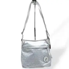 美品　PELLE BORSA ペレボルサ 　ショルダーバッグ　ナイロン　レザー