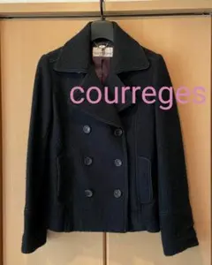 courreges ピーコート ネイビー 9号
