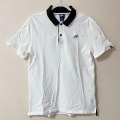 NIKE ポロシャツ L ホワイト/ブラック