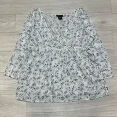エディバウアー ボタニカルチュニック 綿　コットン 花柄 S