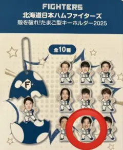 北海道日本ハムファイターズ 殻を破れ！たまご型キーホルダー2025 山本拓実
