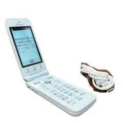 ホワイトdocomo らくらくホン ガラケー F-01M