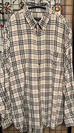 BURBERRY バーバリーロンドン　ボタンダウンシャツ　ノバチェック　メンズＭ
