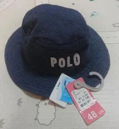 Poloバケットハット(紺色) 48cm