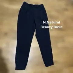 ネイビー スリムフィットパンツ