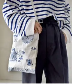 R&D.M.Co- LONDON BLUE WILLOWショルダーバッグ