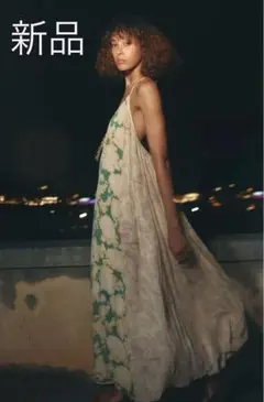 新品タグ付2万円！ZARA ザラ＊フラワーパッチワークキャミドレス　L.