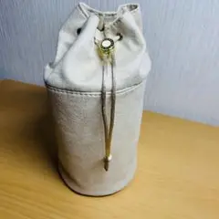【未使用ブルガリ】BVLGARI エミレーツ航空ビジネス　スエード風巾着ポーチ