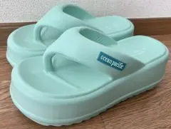 ocean pacific 厚底サンダル ミントグリーン