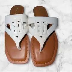 お値下げ【未使用】TOMMY HILFIGER ホワイトサンダル　24.5cm