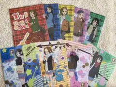 けいおん　クリアファイル9枚、うちわ6本セット