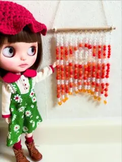 ミニチュア ビーズのれん