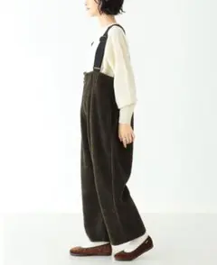BEAMS BOY/ビームスボーイ ボア ミリタリー オーバーオール オリーブ