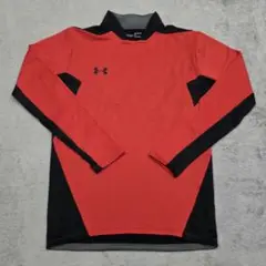 UNDER ARMOUR　アンダーアーマー　トレーニングトップ　MD　朱色　黒