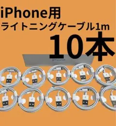 【新品】iPhone ライトニングケーブル　タイプA 1m 10本