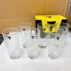 未使用非売品　トライアングル　 グラス 6個セット ロゴ入　キッコーマン