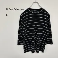 f.f Best SelectionストライプTシャツ Lサイズ涼しいc148