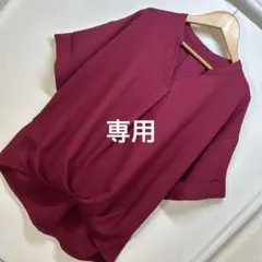 backnumber ⭐️ Ｖネック　ゆる袖　プルオーバー　ボルドー　半袖