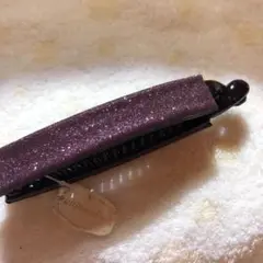 イノブン　パープル　ヘアクリップ