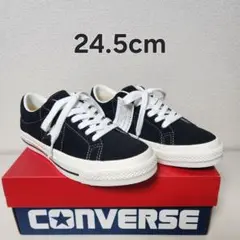 CONVERSE ONE STAR SUEDE BLACK 24.5cm