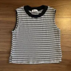 アダムエロペ　ノースリーブ　ボーダー