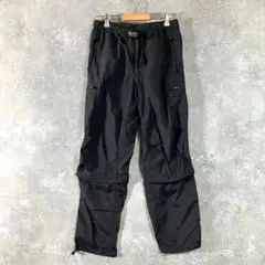 beams　2way カーゴパンツ　ブラック　フルレングス　ベルト　ナイロン