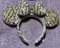 ディズニー　スパンコール　カチューシャ　ゴールド