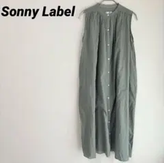 ーバンリサーチ サニーレーベル ノースリーブギャザーワンピース ミント