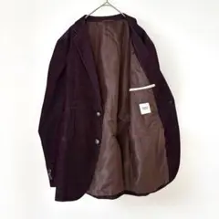 テーラードジャケット　タケオキクチ　キュプラ混　ベロア　Ｌサイズ相当