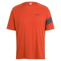 新品 Rapha トレイル テクニカル Tシャツ オレンジ/ブラック